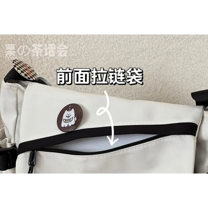 Flap Buckle Messenger Bag