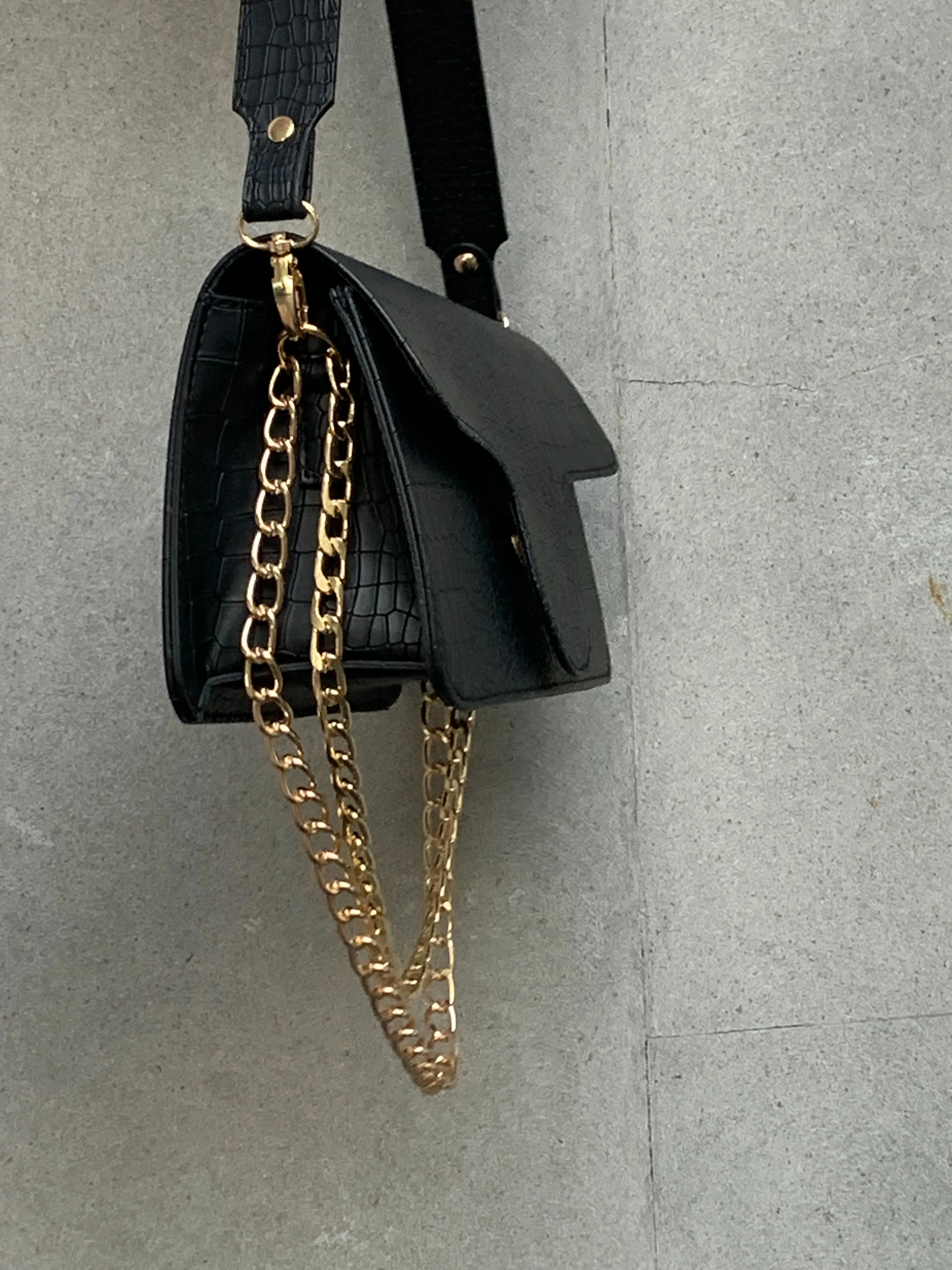 Flap cross-body bag