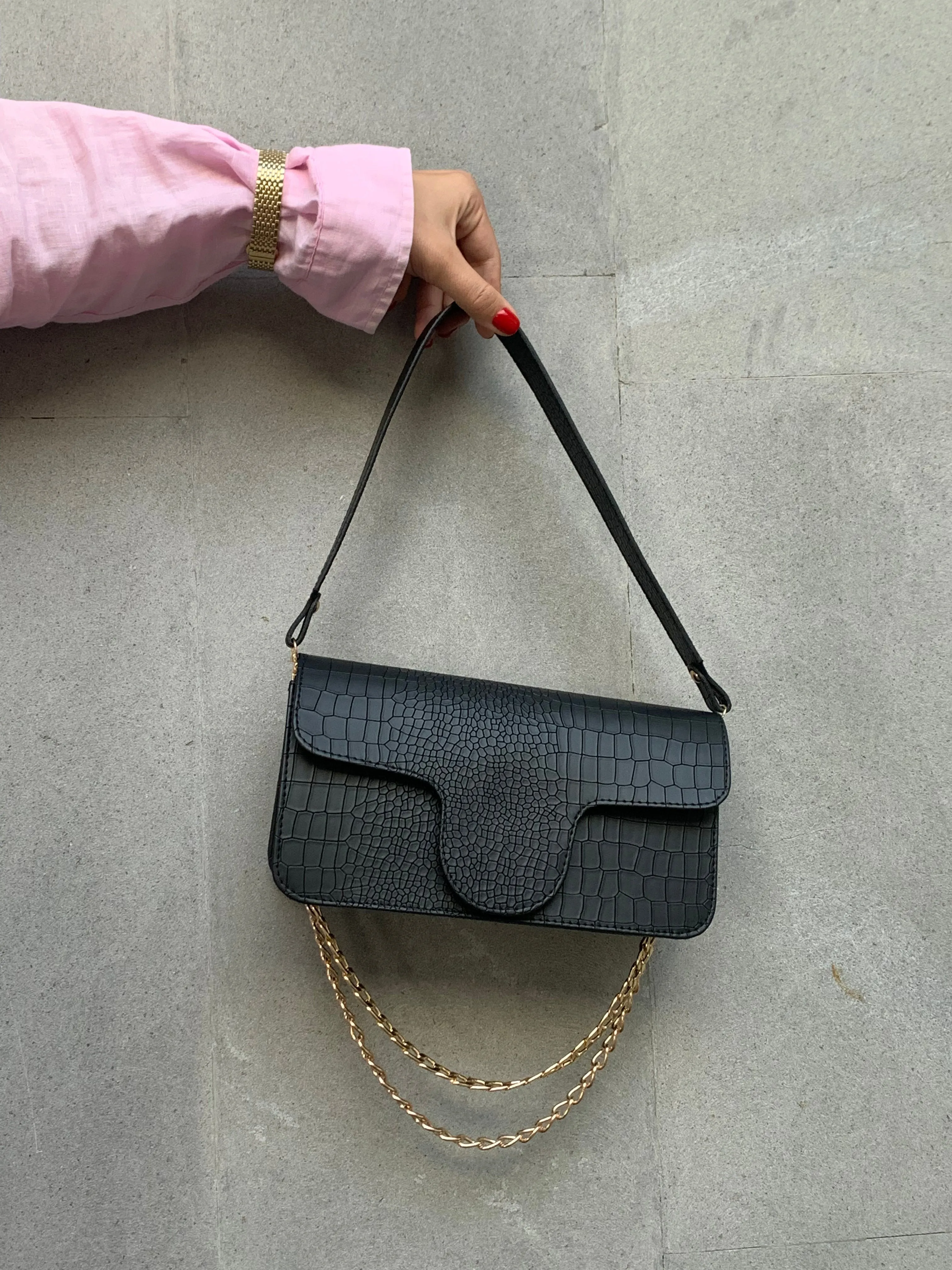 Flap cross-body bag