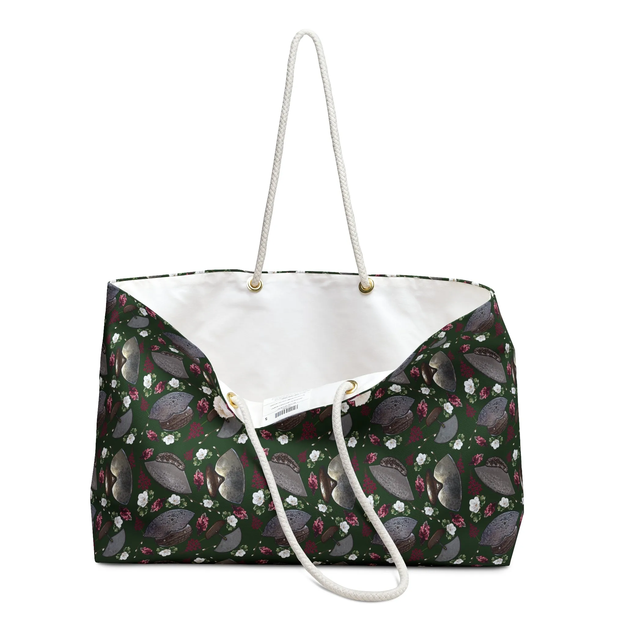 Floral Sea Creature Weekender Bag - Perfect for Beach Trips and Getaways