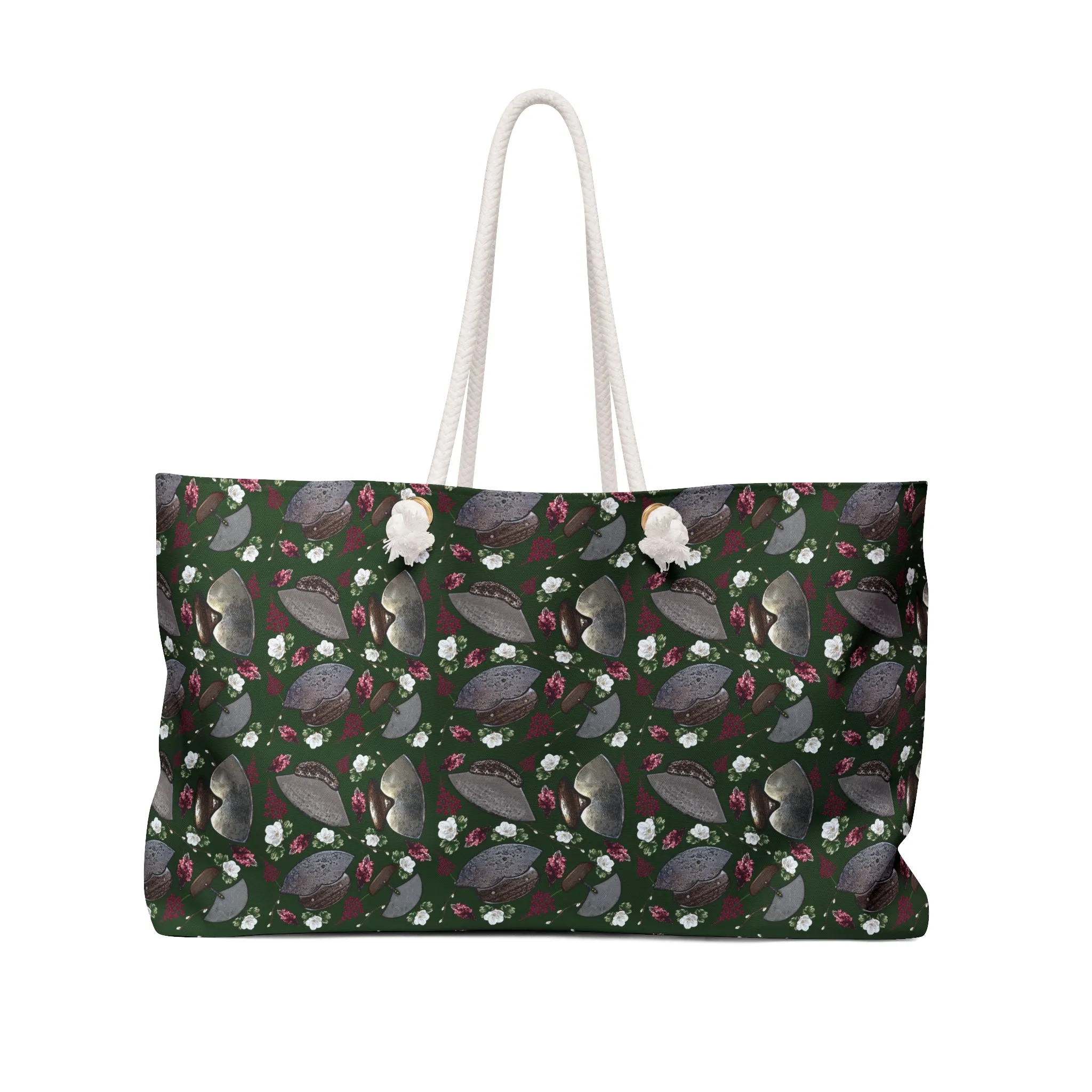 Floral Sea Creature Weekender Bag - Perfect for Beach Trips and Getaways