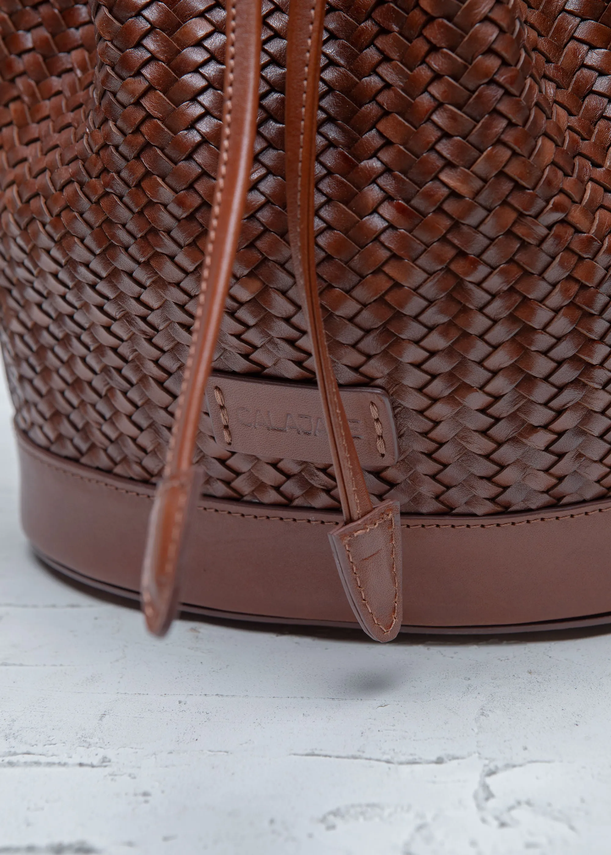 Gaya Mini Nutmeg Twill Bucket Bag