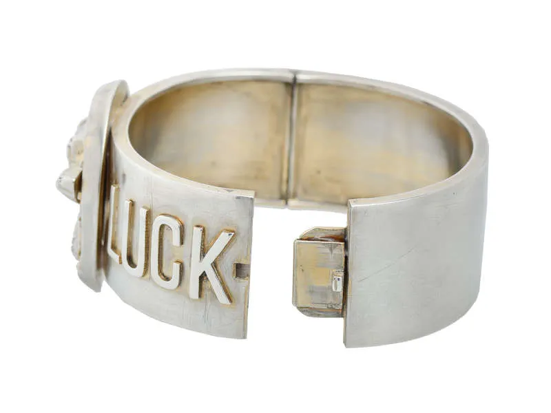 Good Luck Victorian Dog & Horseshoe Bangle