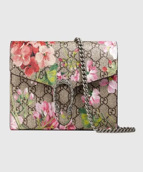 Gucci Dionysus Blooms Print Mini Chain Bag