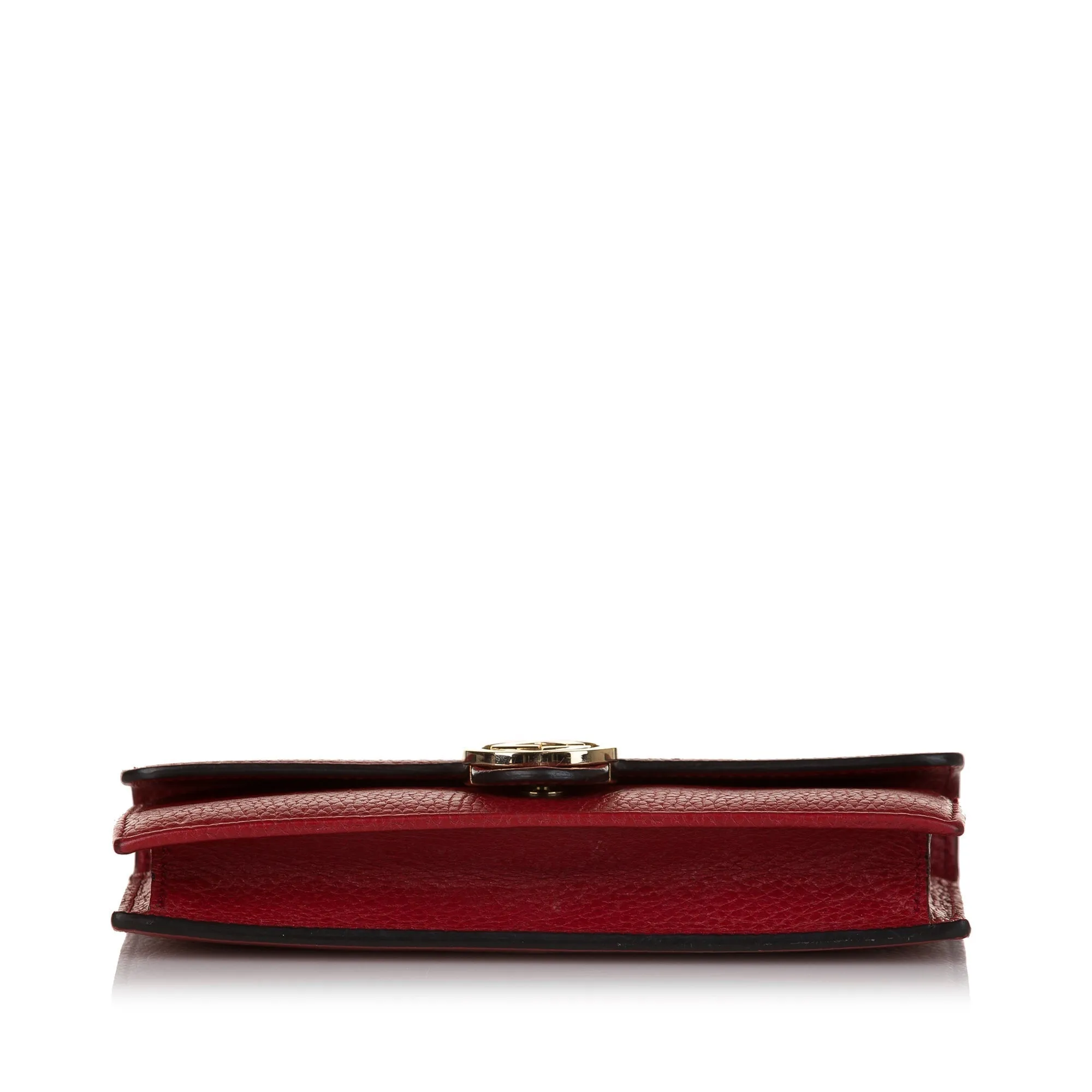 Gucci Interlocking G Wallet On Chain Red