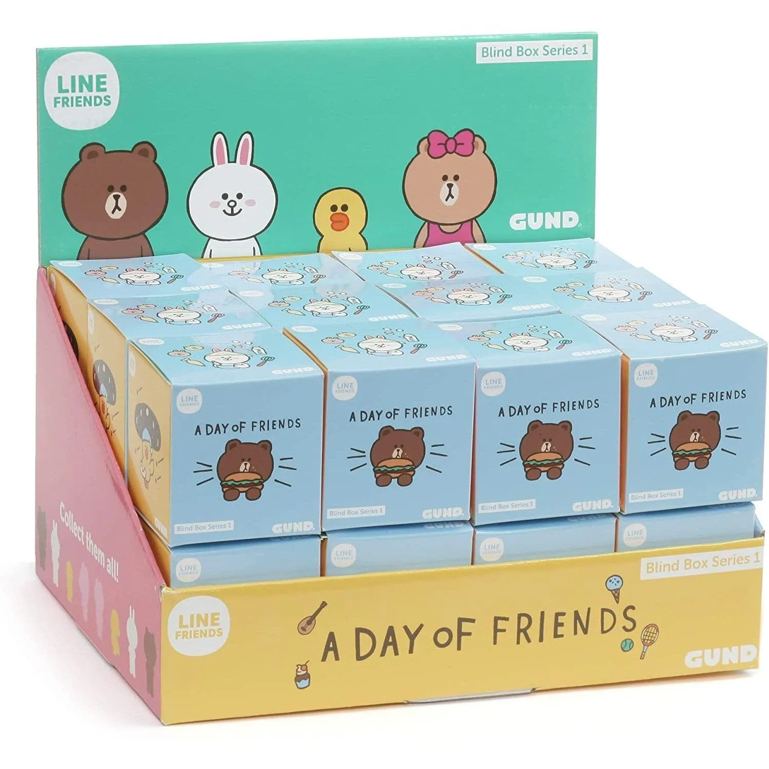 GUND LINE Friends Blind Box Series #1 Mystery Plush, 3"