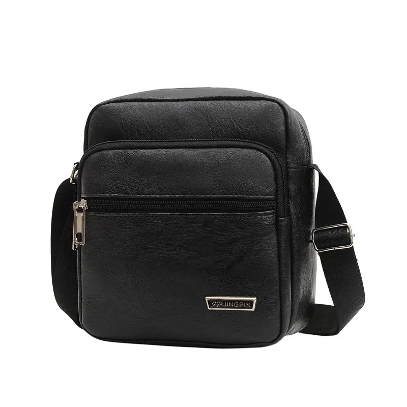 High-Quality Men's Genuine Leather Crossbody Shoulder Bags: Fashionable Business Messenger Bag for Men