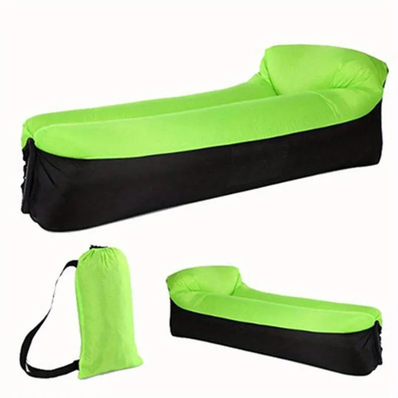 Inflatable Air Lounger with Back Rest