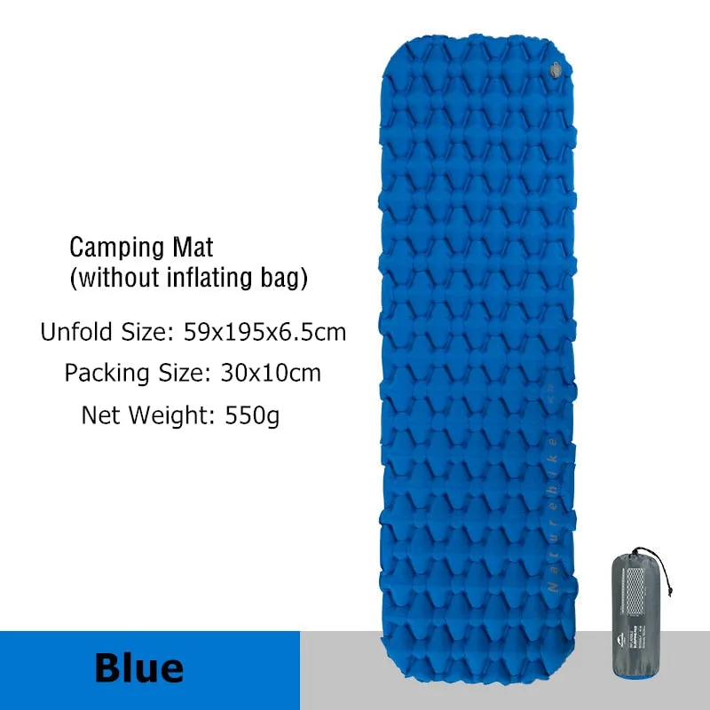 Inflatable Mattress Air Mattress Camping Mat Ultralight Camping Mattress Sleeping Mat Camping Bed