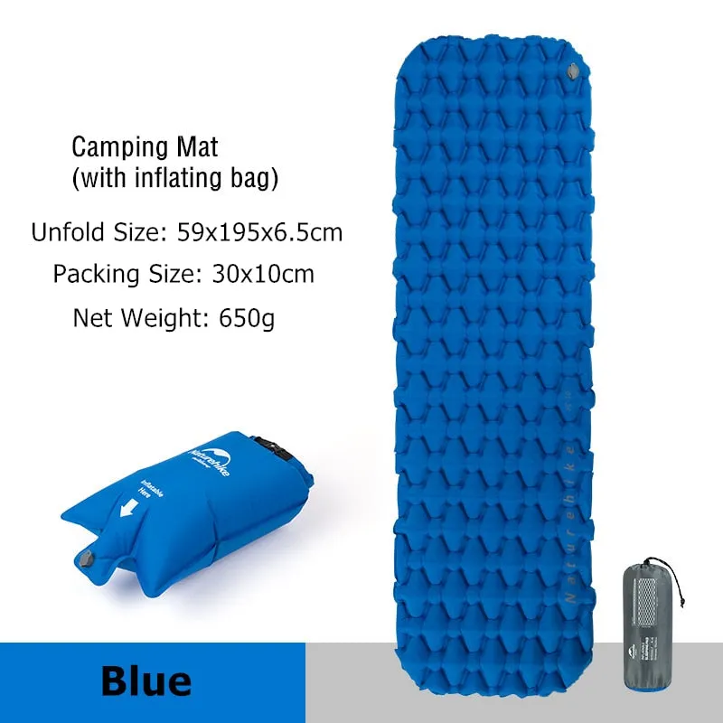 Inflatable Mattress Air Mattress Camping Mat Ultralight Camping Mattress Sleeping Mat Camping Bed