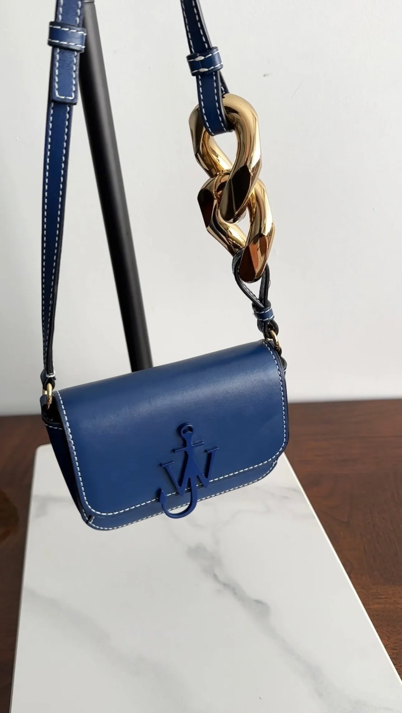 JW Anderson Nano Blue Chain Anchor Crossbody Bag