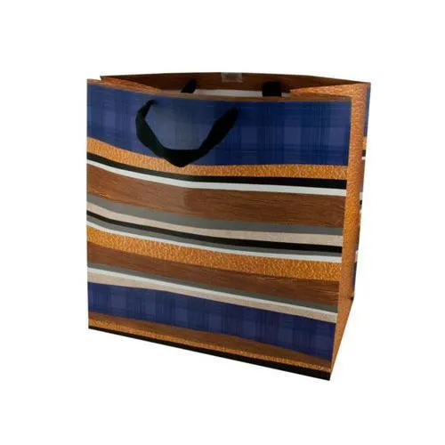 Large Father's Day Striped Gift Bag ( Case of 72 )