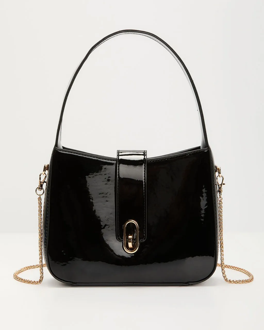 Luisa Patent Leather Shoulder Bag