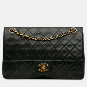 Medium Quilted Lambskin Double Flap