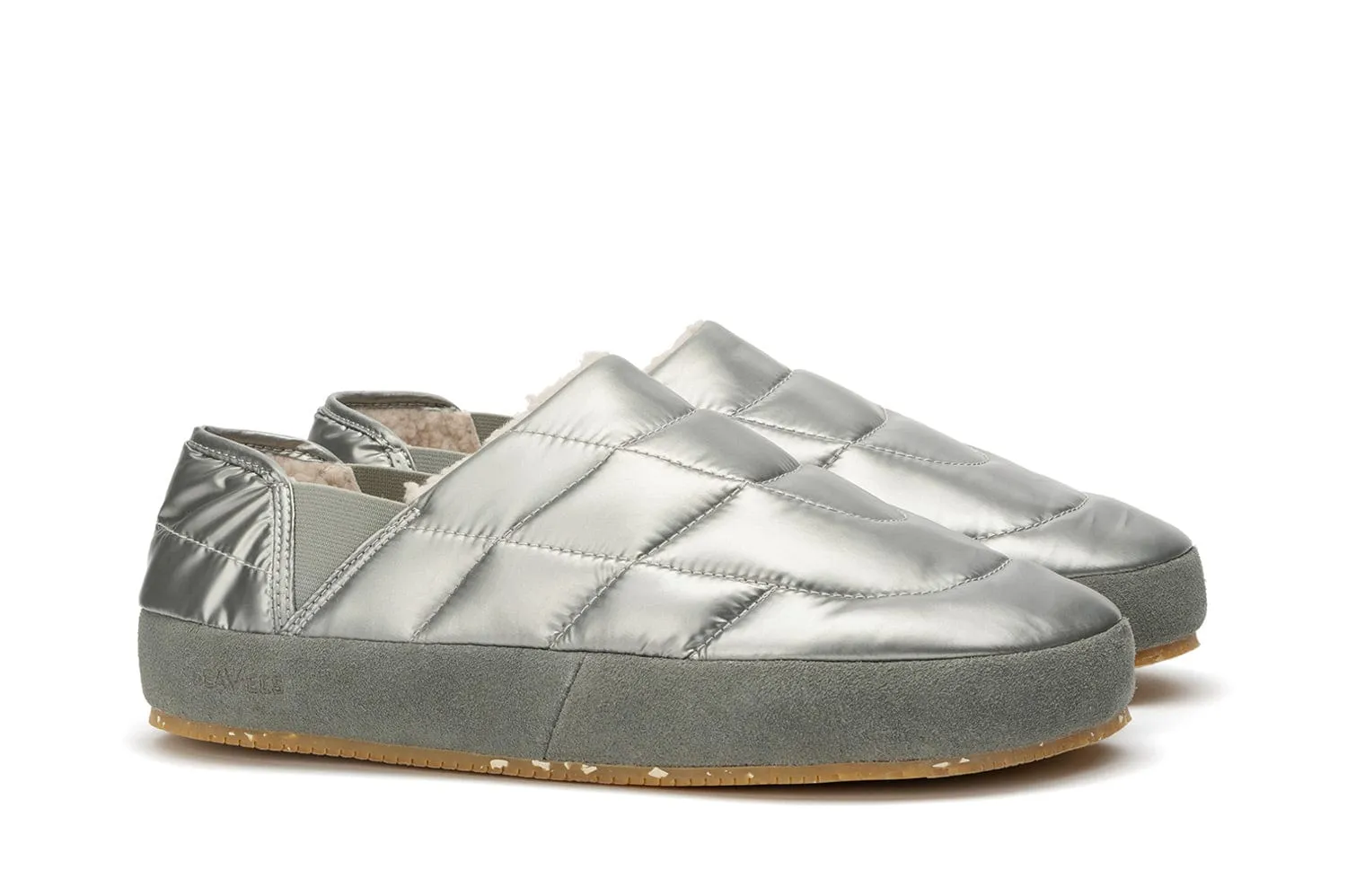 Mens - Apres Puff Slip On - Space Silver