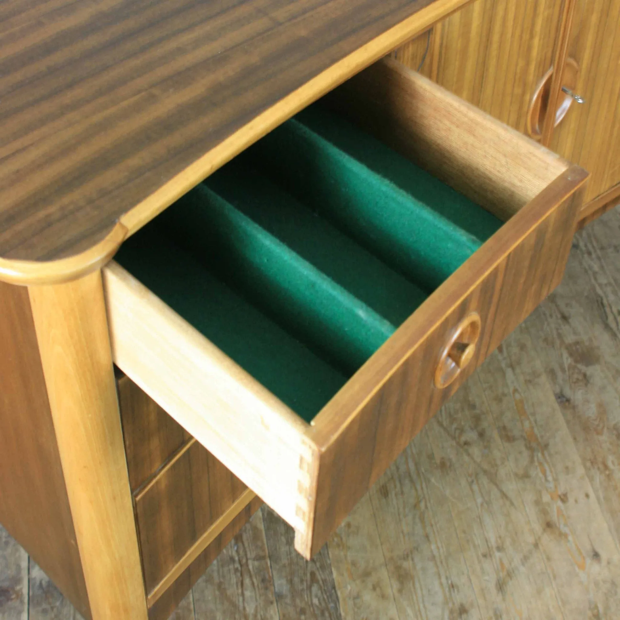 Mid Century Italian Style Walnut Sideboard