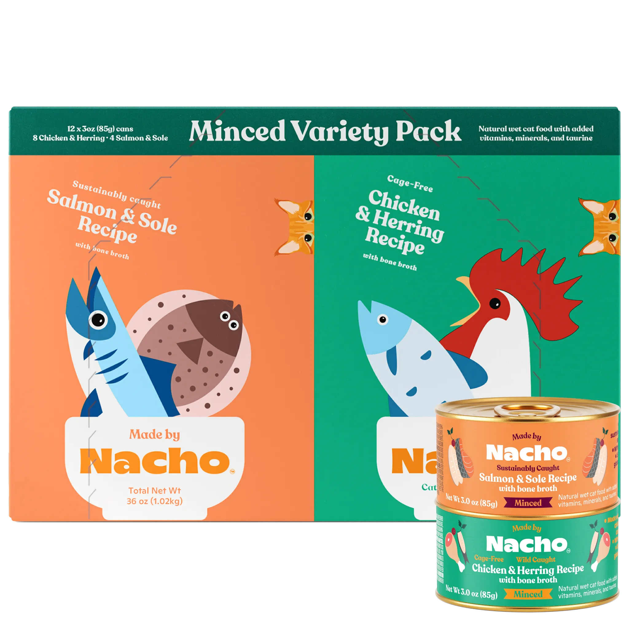 Minced Canned Variety Pack - 3.0 oz