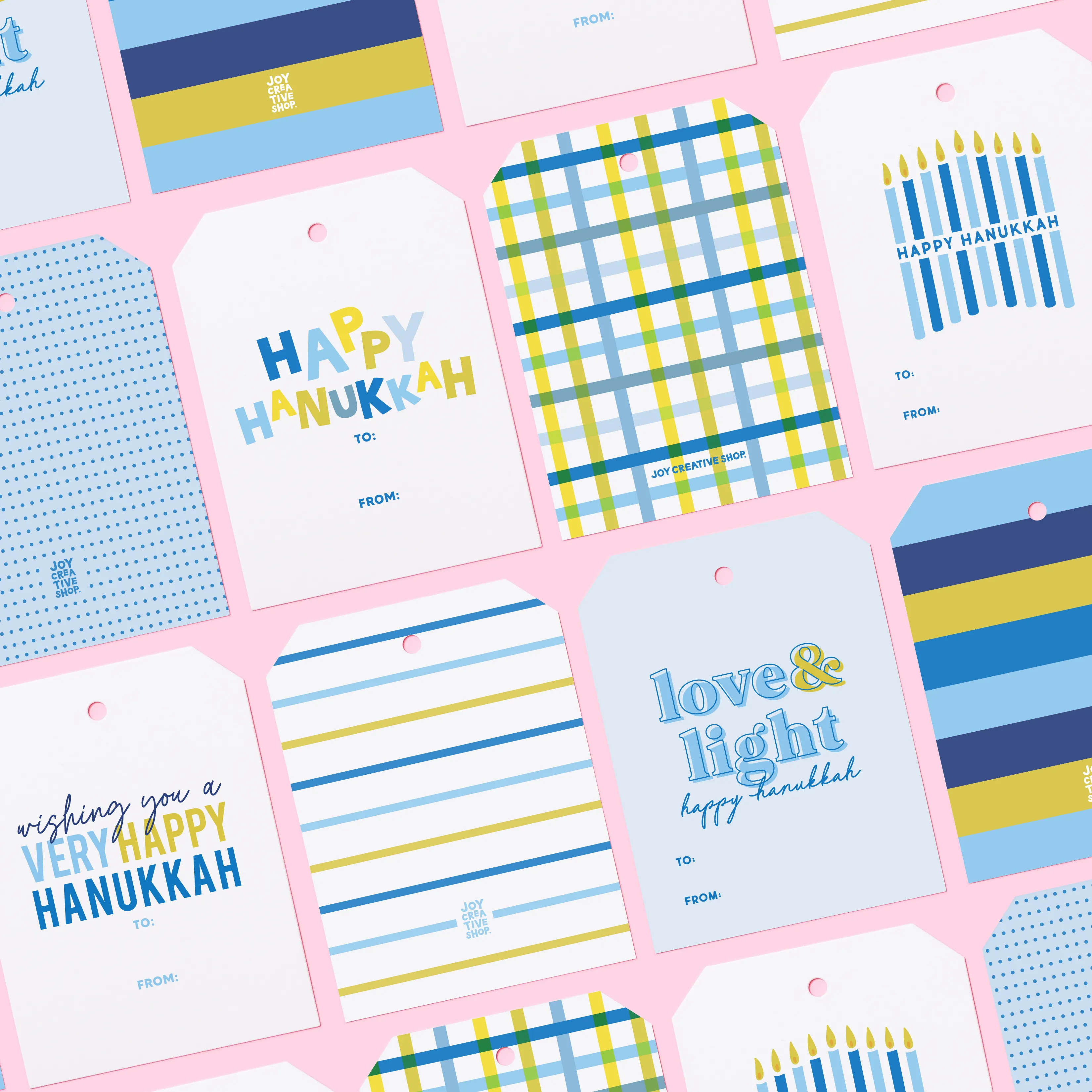 Mini Bag of Tags - Hanukkah