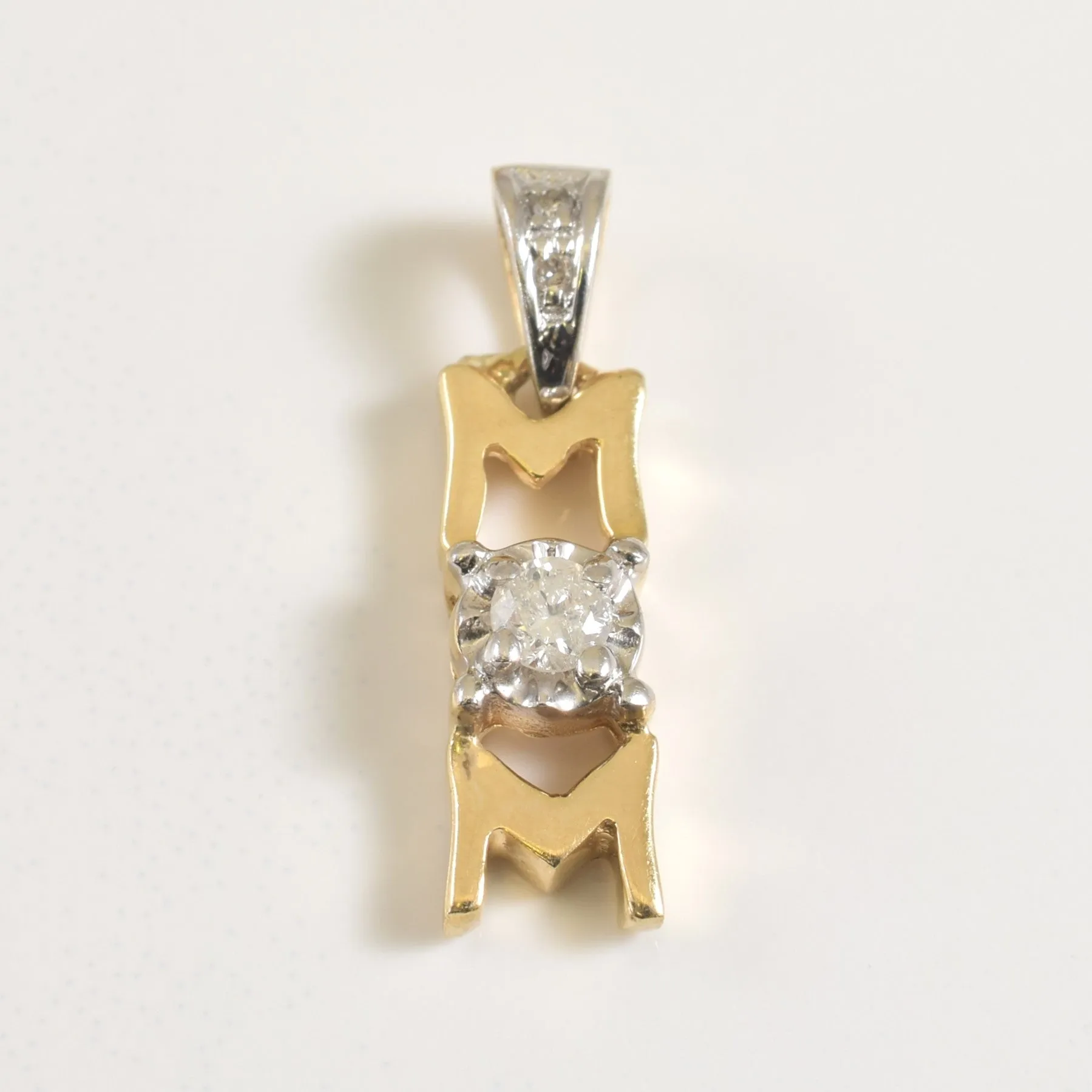 'MOM' Diamond Pendant | 0.09ctw |