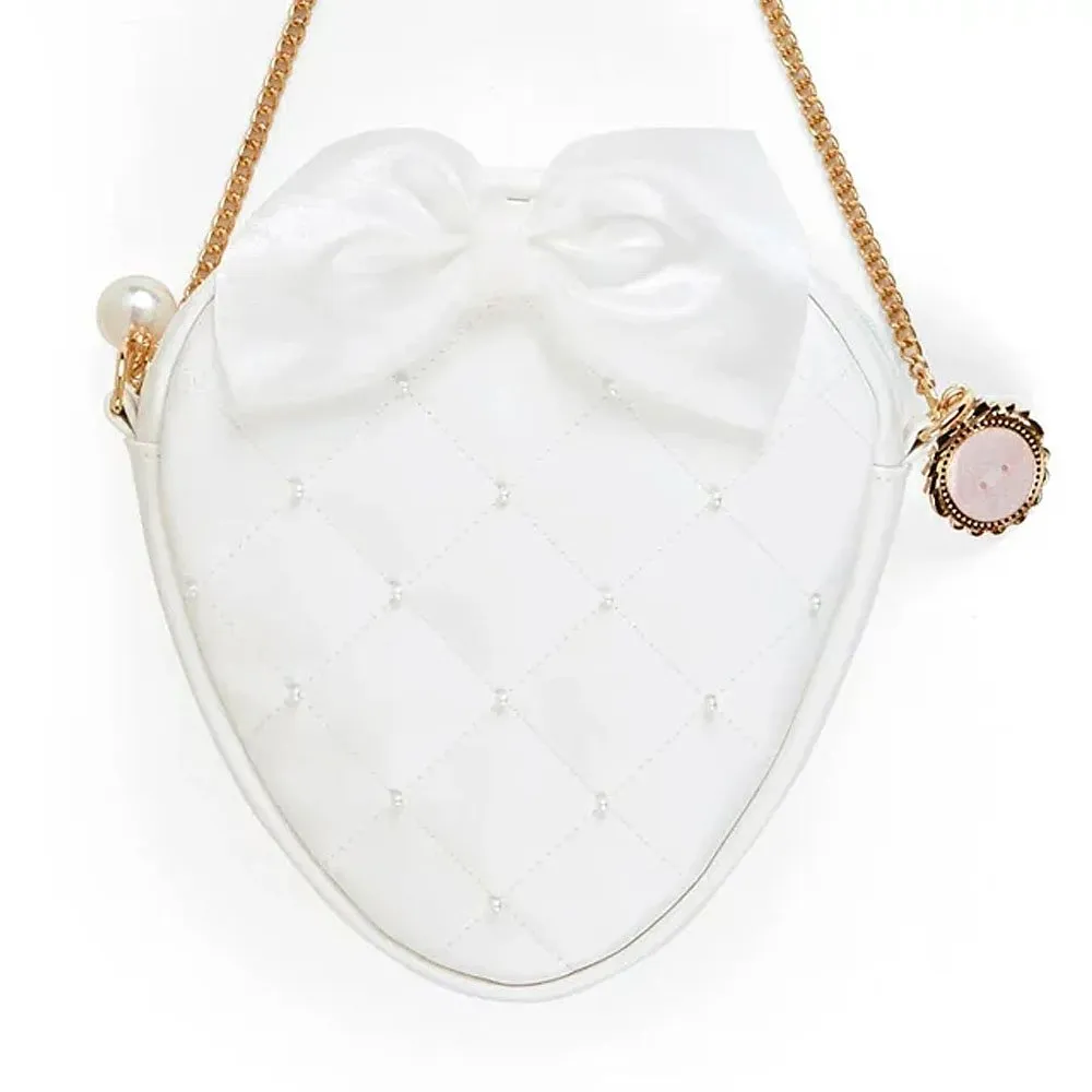 My Melody Strawberry Crossbody Bag :White Strawberry