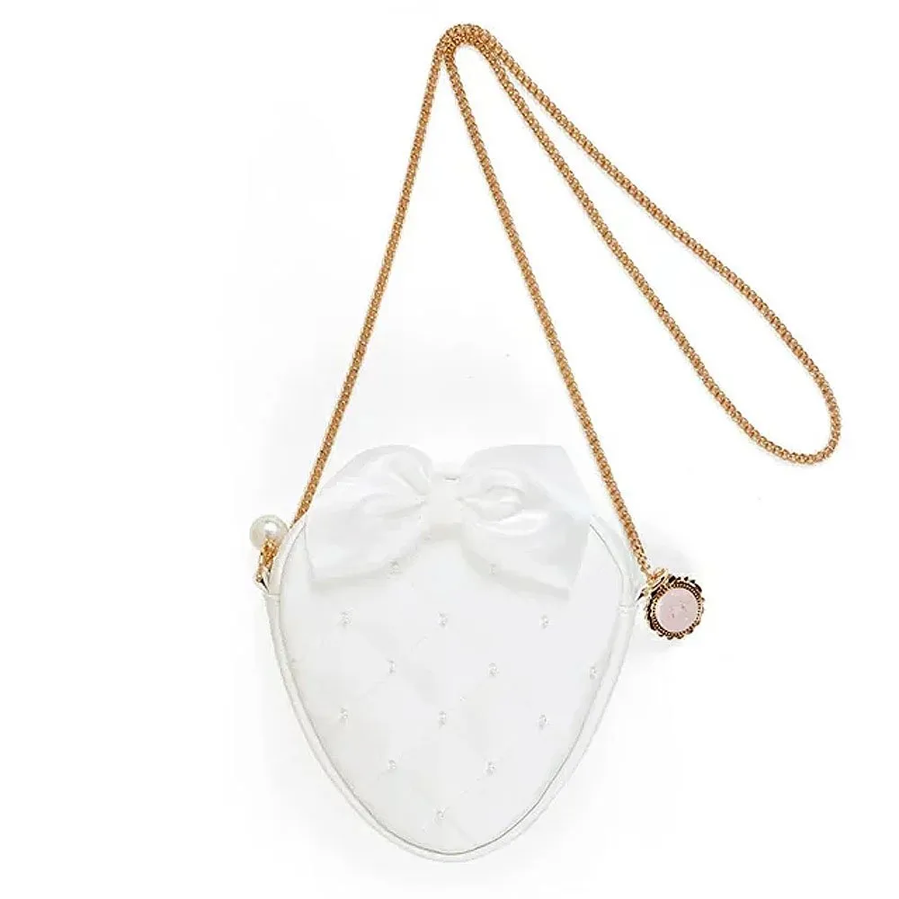 My Melody Strawberry Crossbody Bag :White Strawberry