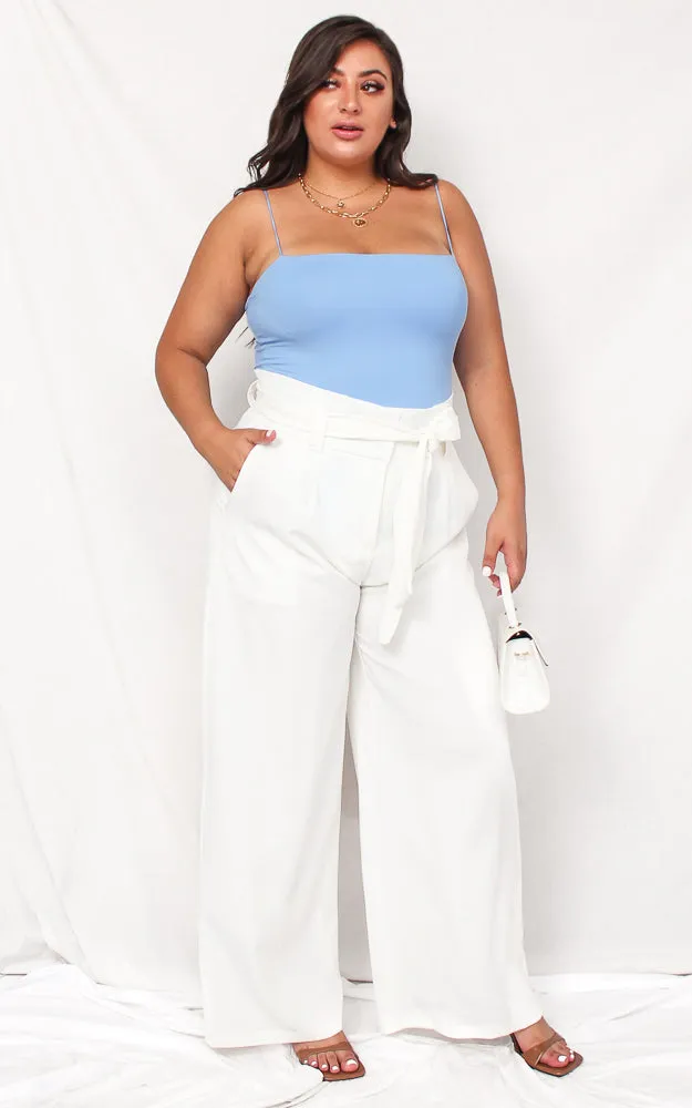 Nookie Wide Leg Pants - White