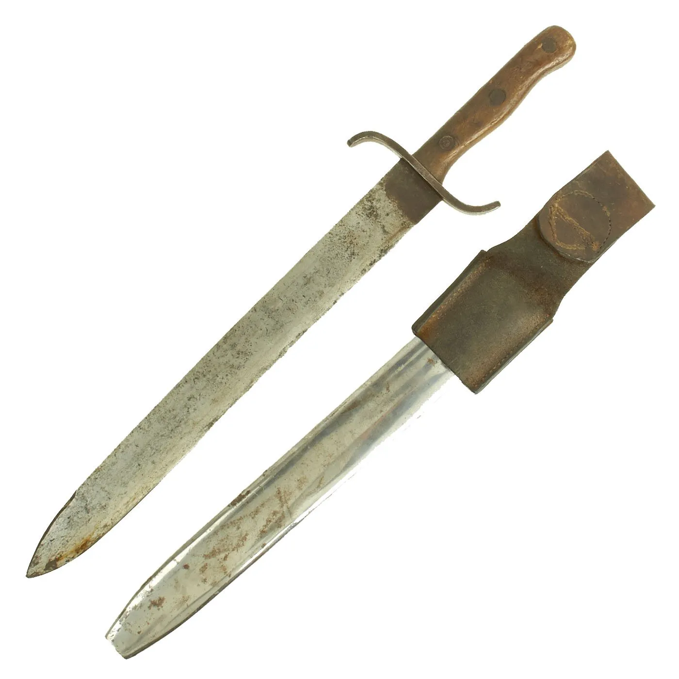 Original Austro-Hungarian WWI M1915 Pioneer Short Sword by Carl Grasser of Vienna with Scabbard