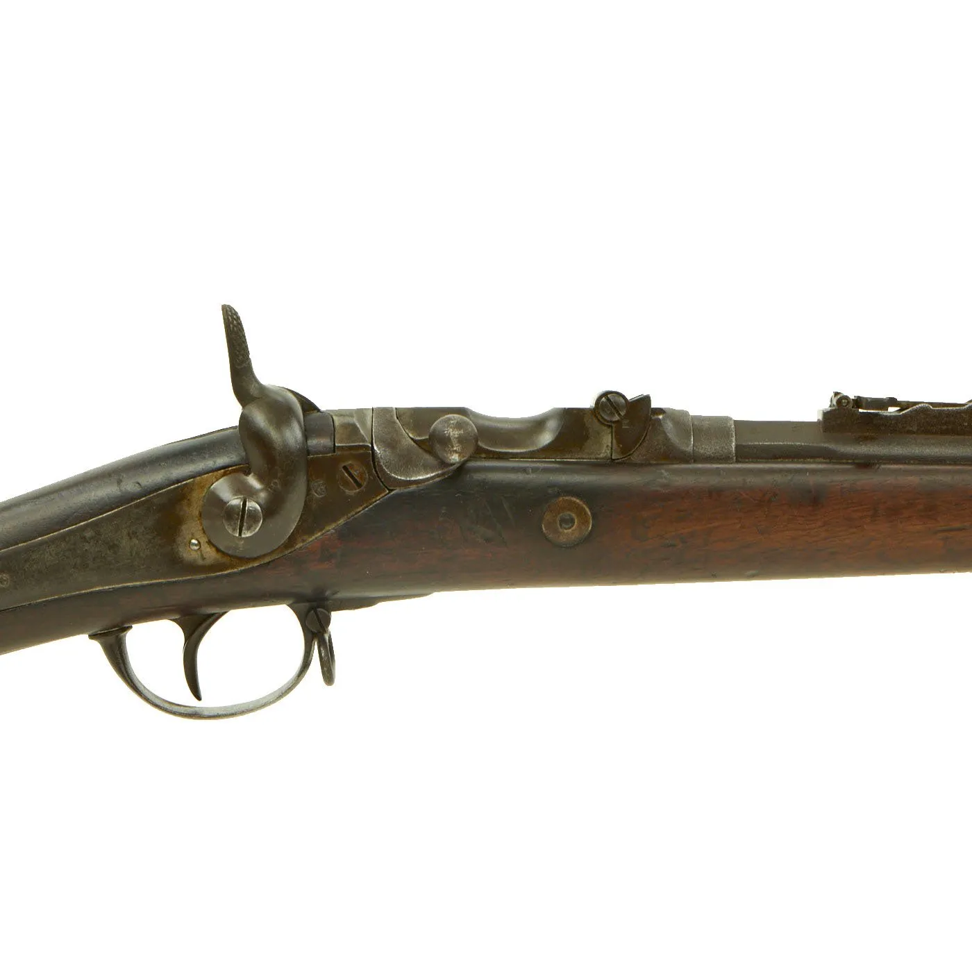 Original Belgian M-1867 Albini-Braendlin 11mm Trapdoor Infantry Rifle with External Hammer - dated 1868