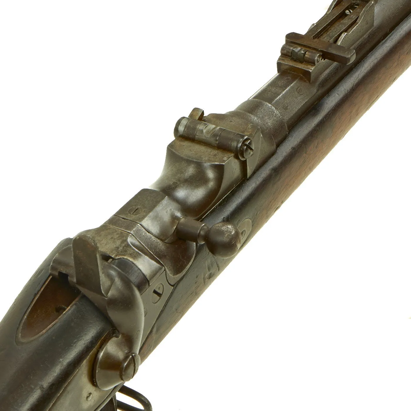 Original Belgian M-1867 Albini-Braendlin 11mm Trapdoor Infantry Rifle with External Hammer - dated 1868