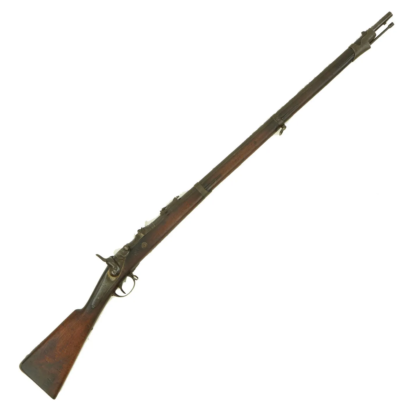 Original Belgian M-1867 Albini-Braendlin 11mm Trapdoor Infantry Rifle with External Hammer - dated 1868