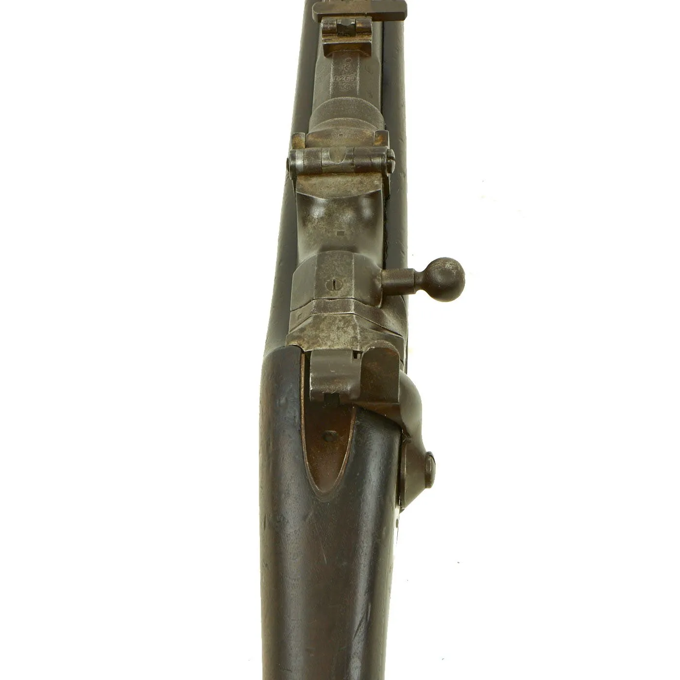 Original Belgian M-1867 Albini-Braendlin 11mm Trapdoor Infantry Rifle with External Hammer - dated 1868