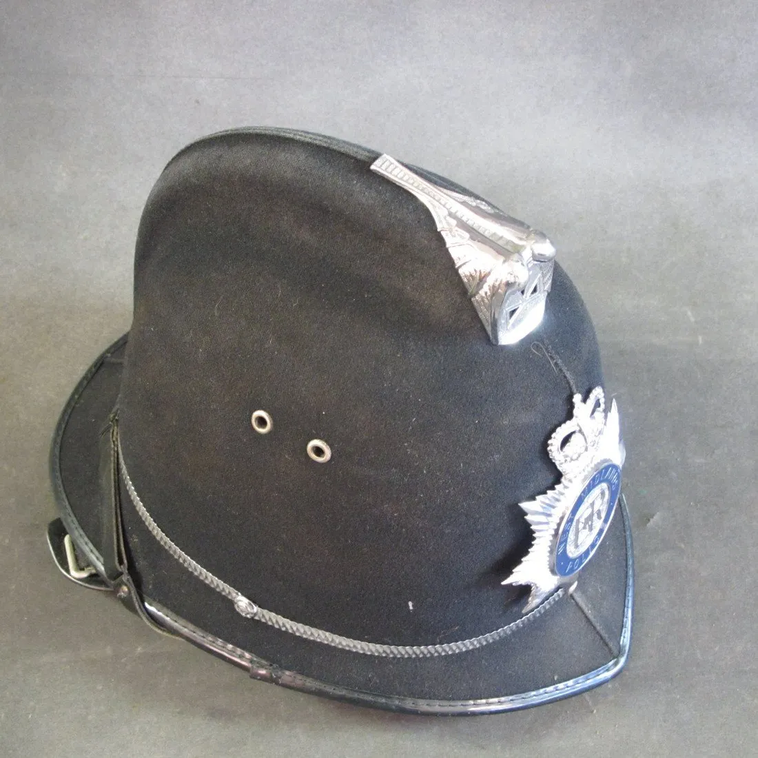 Original British Bobby Police Comb Pattern Helmet- West Midlands