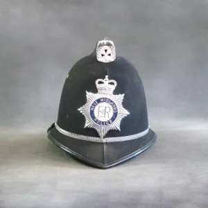 Original British Bobby Police Comb Pattern Helmet- West Midlands