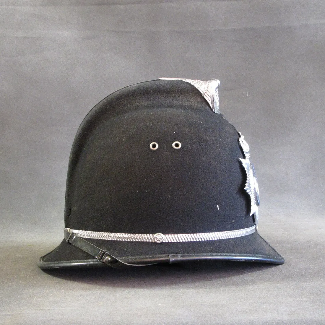 Original British Bobby Police Comb Pattern Helmet- West Midlands