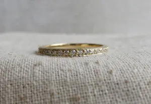 Pave Diamond Eternity Band