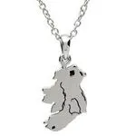 PlatinumWare Map of Ireland Pendant