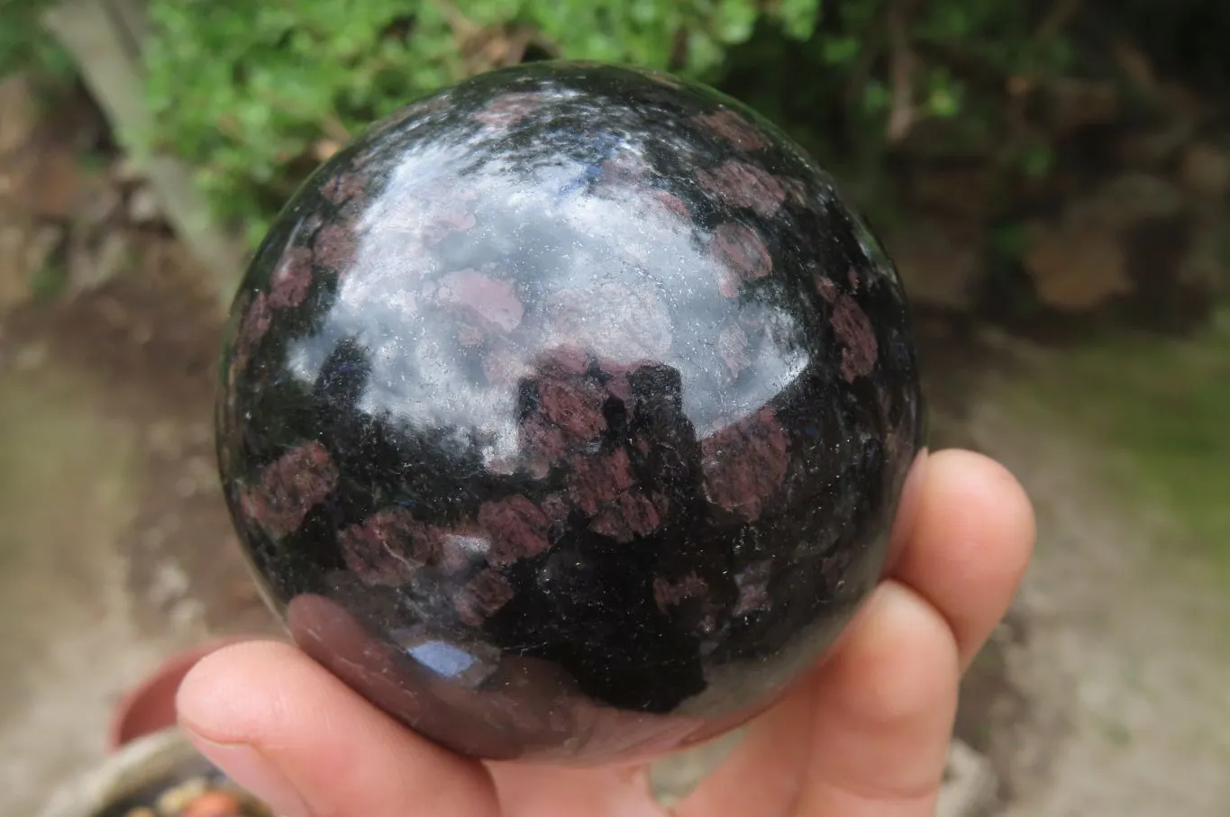 Polished Iolite Spheres x 2 From Madagascar