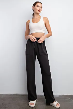 Poly Span Straight Pant