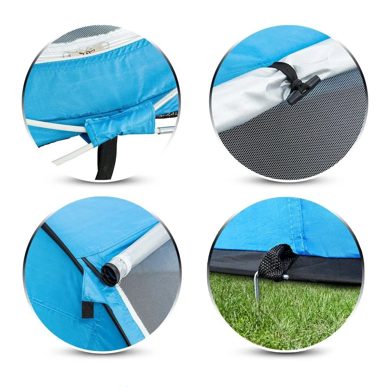 Portable Cabana Beach Tent with Carry Bag