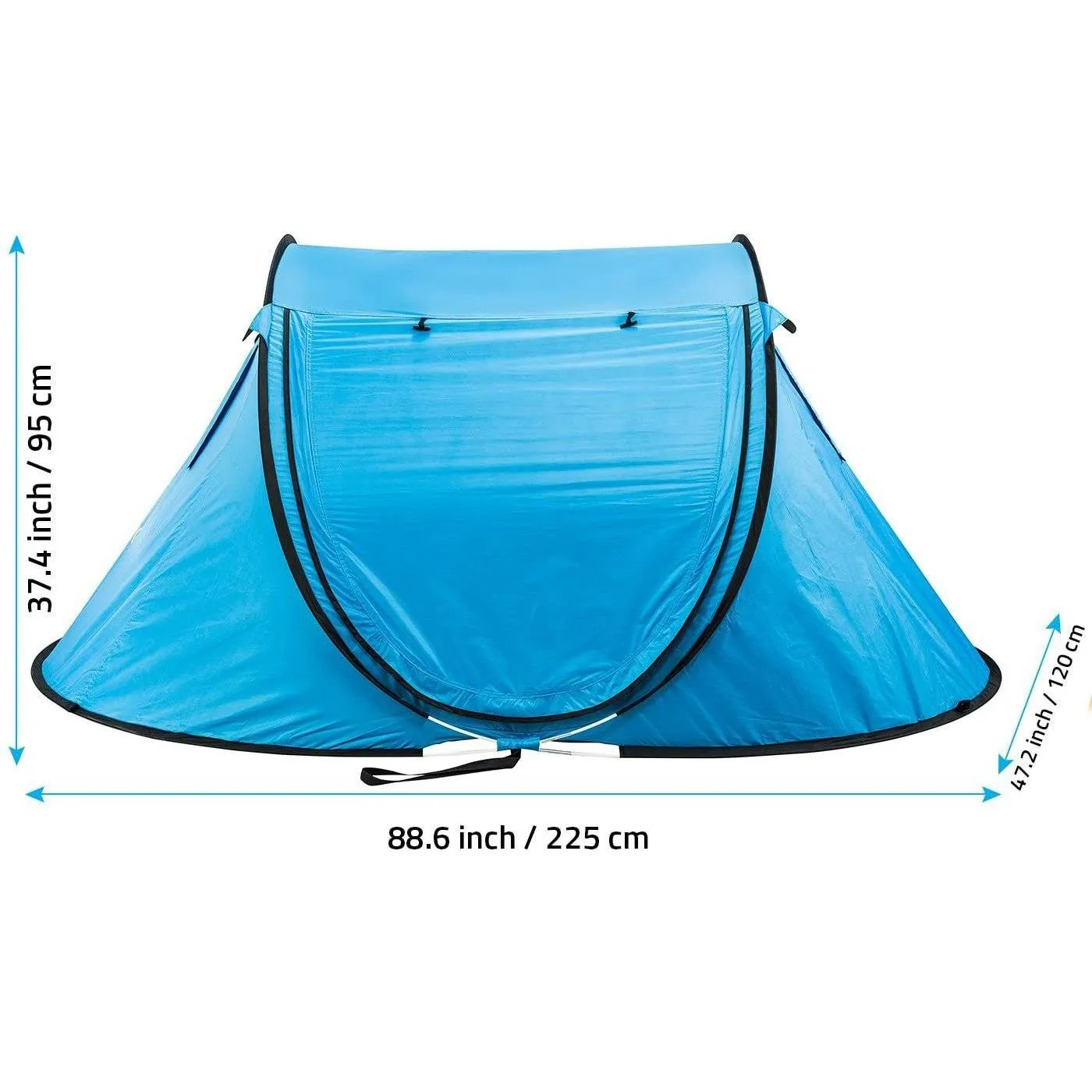 Portable Cabana Beach Tent with Carry Bag