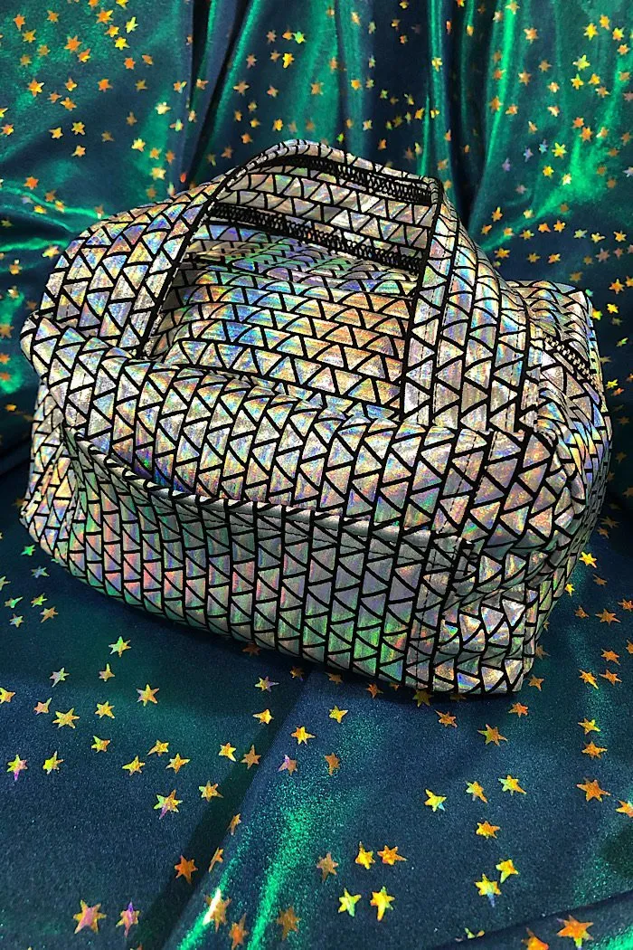 Prism Holographic Mini Zipper Bag