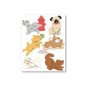 Puppy Dog Party - Gift Bag Stickers, 3 sheets S2179