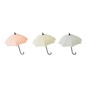 Quaanti Umbrella Wall Hook 3pcs/Set Cute Umbrella Wall Mount Key Holder Wall Hook Hanger Organizer Durable Key Holder (B)