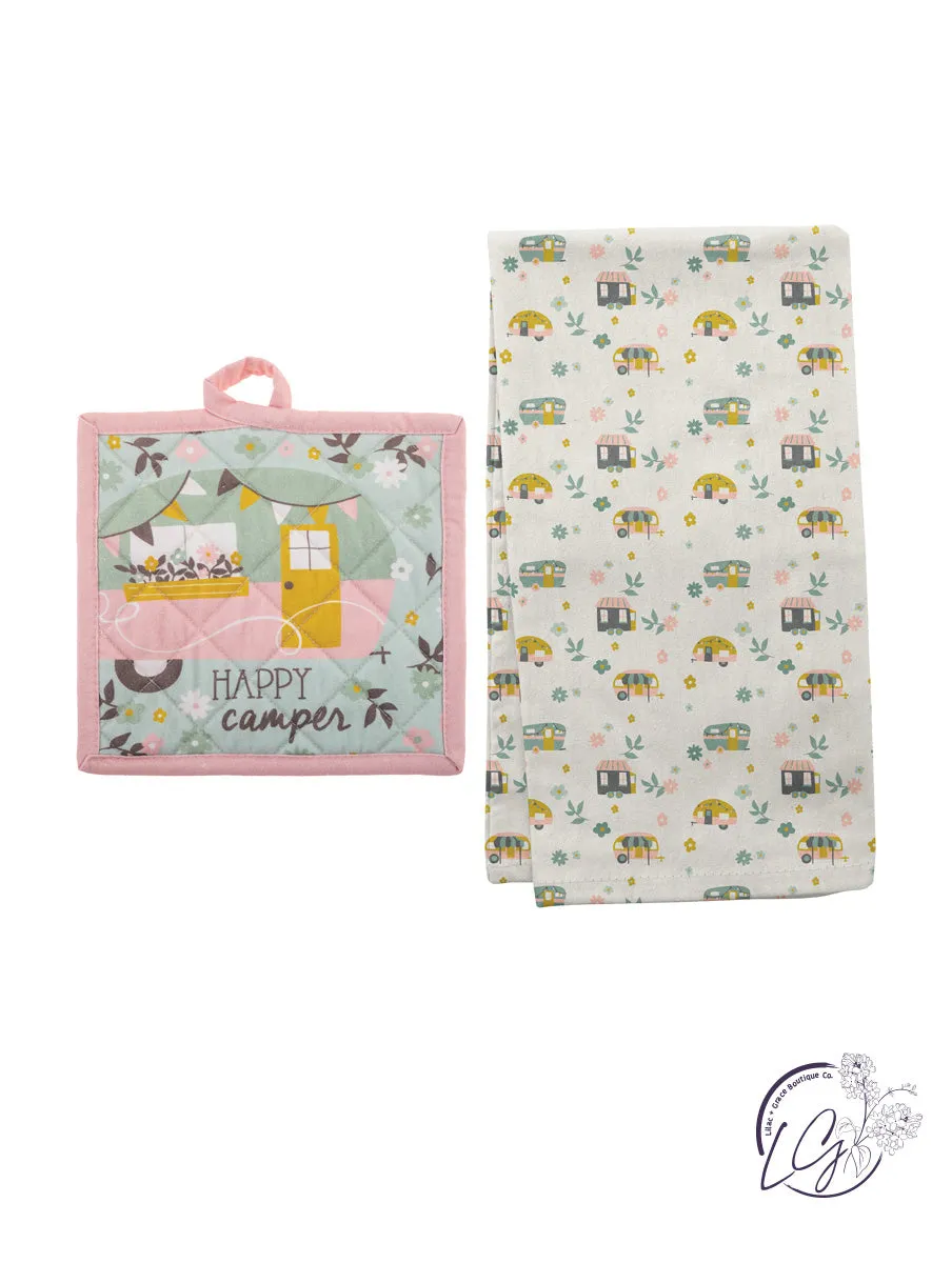 Reese Pot Holder & Tea Towel Set