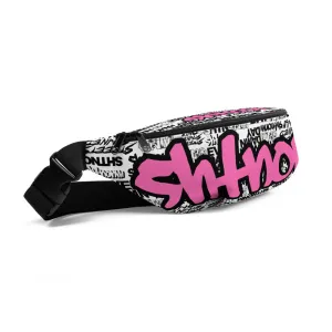 SHTNONM - White Fanny Pack (Hot Pink)