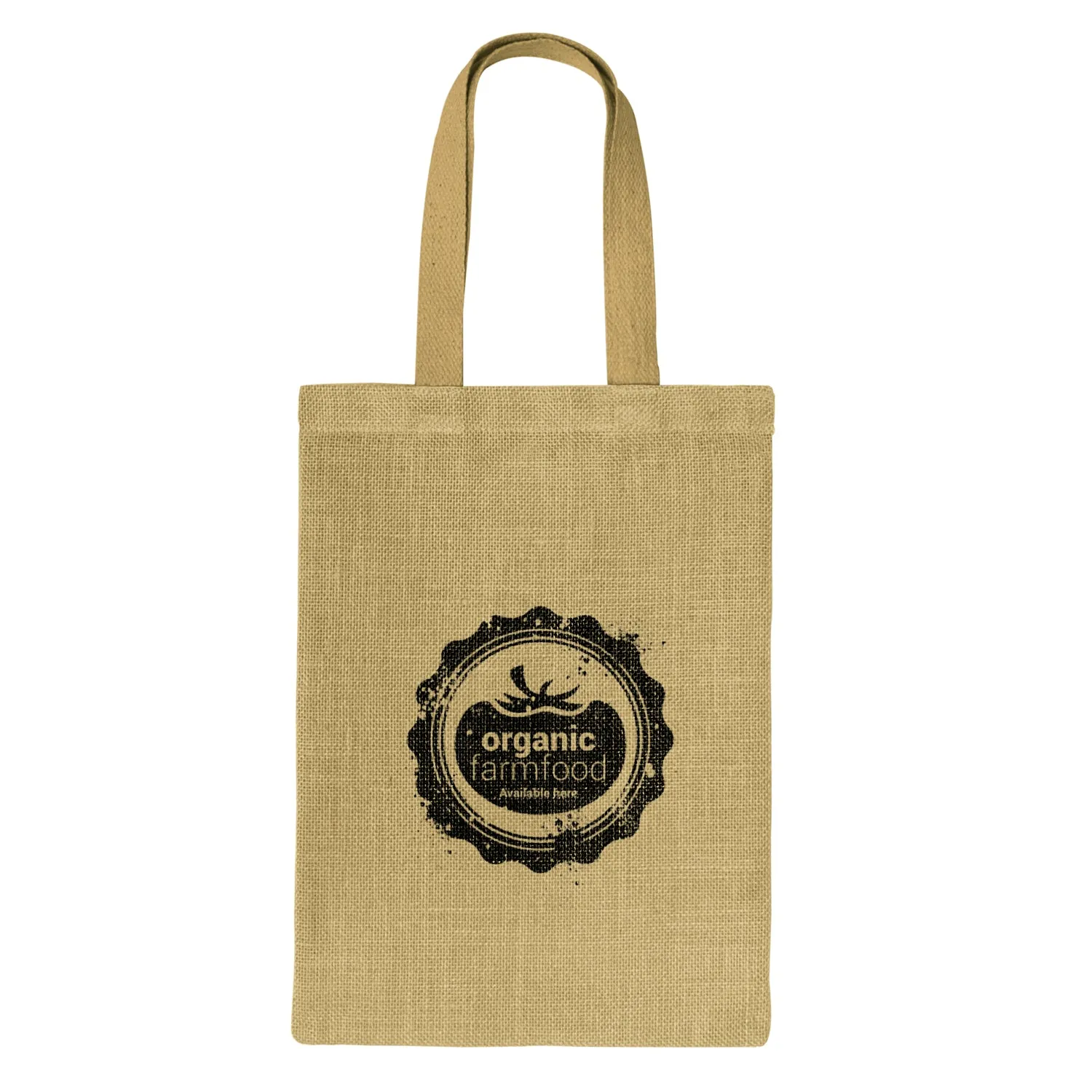 Stock Jute Flat Tote Bag(SJB-03T)