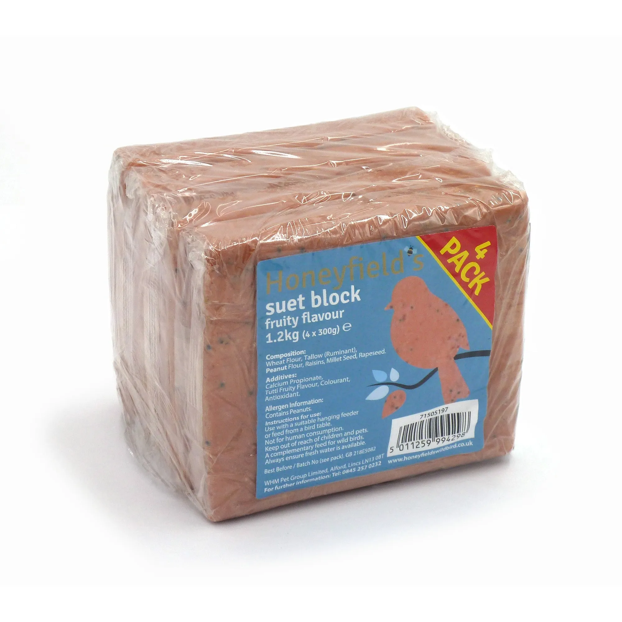 Suet Block Fruity Flavour Pack Of 4