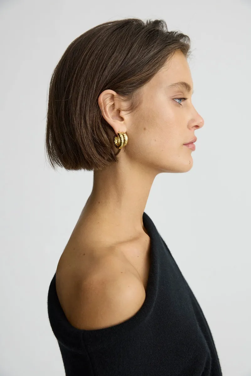 THE CECILIA HOOP EARRINGS - SMALL