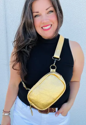 The Grace Bum Bag in Gold