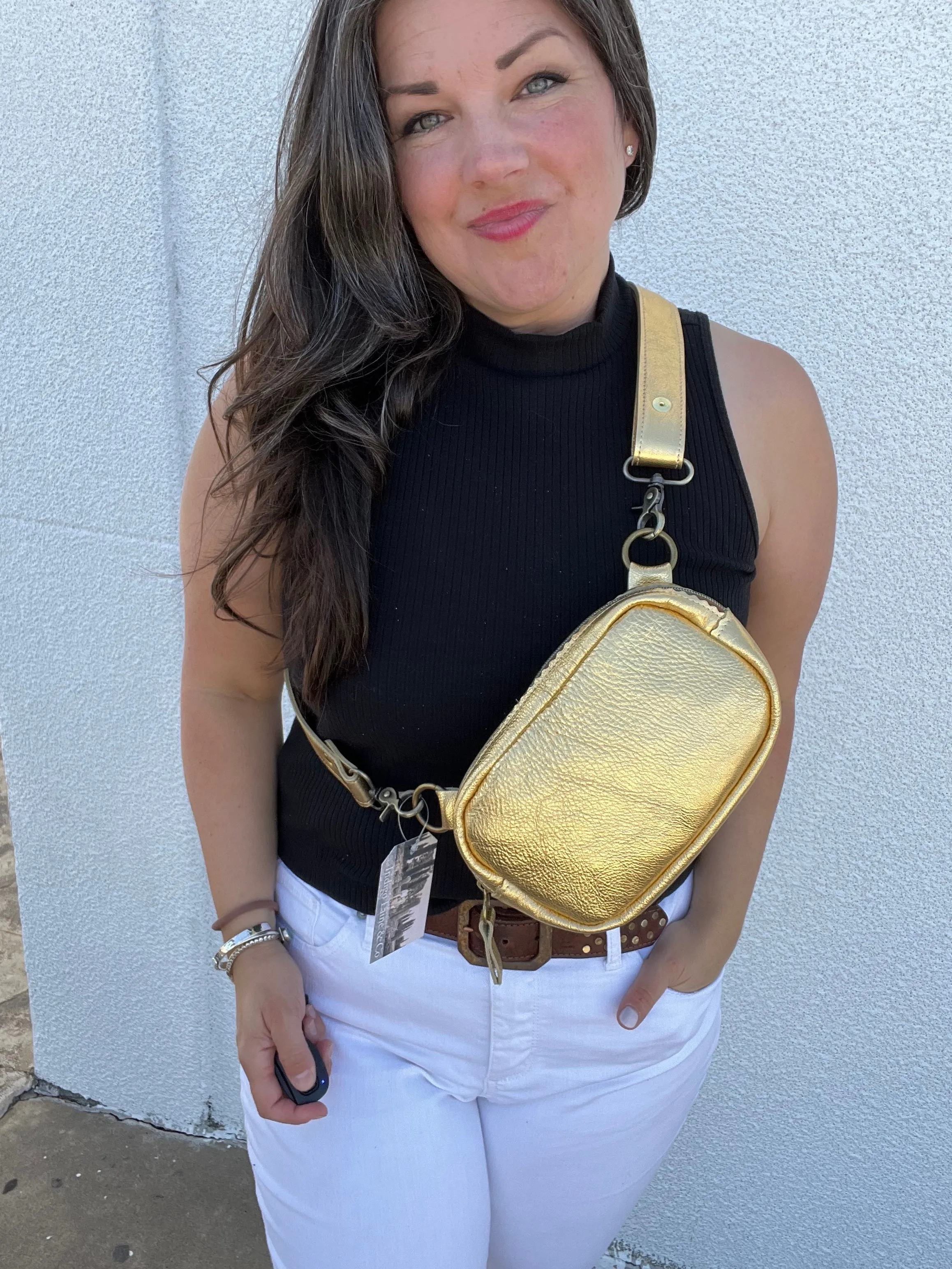 The Grace Bum Bag in Gold